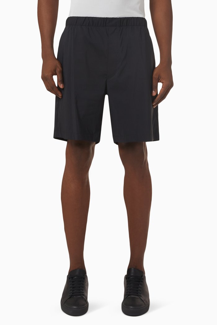 

Glenn Drawstring Shorts in Eco Nylon, Black