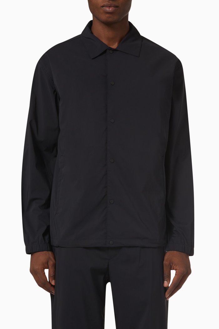 

City Coach Jacket in Eco Nylon, Black