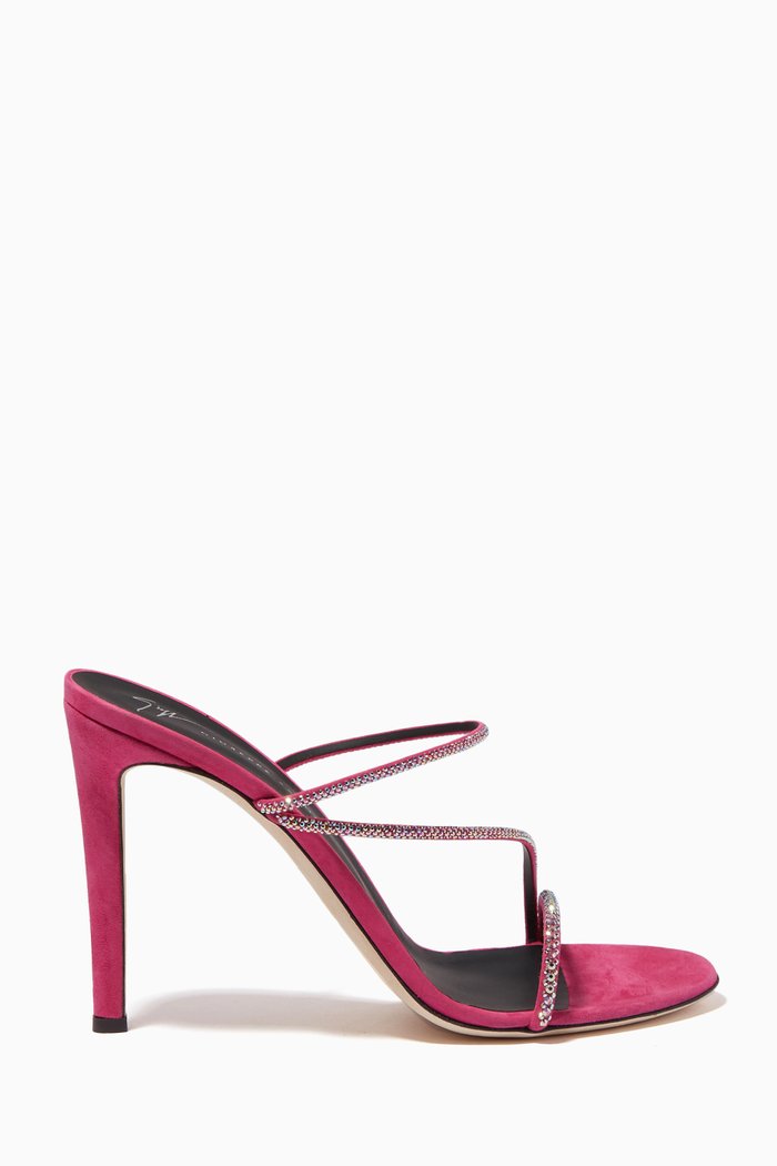 

Julianne Sandals in Suede Leather, Pink