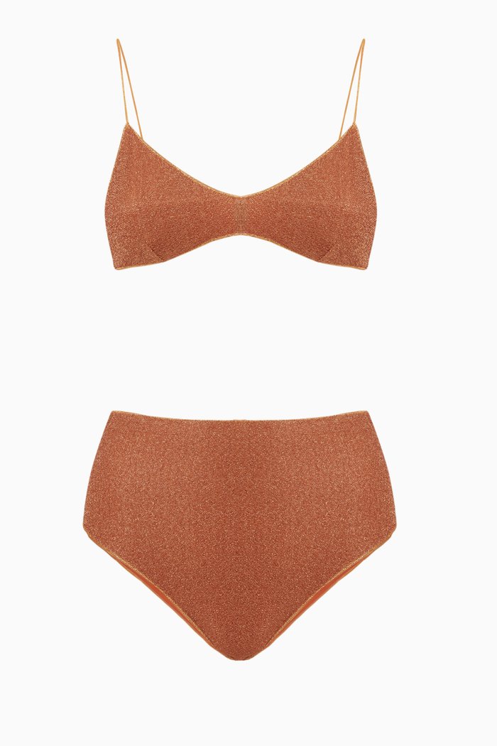 

Lumiere High Waist Bikini Set, Orange