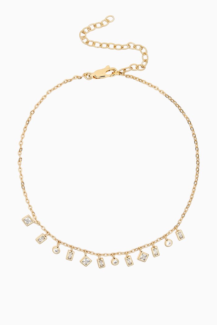 

Mixte Shaker Anklet in Gold-plated Brass