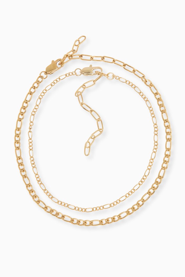 

Suganami Anklet Set in Gold-plated Brass