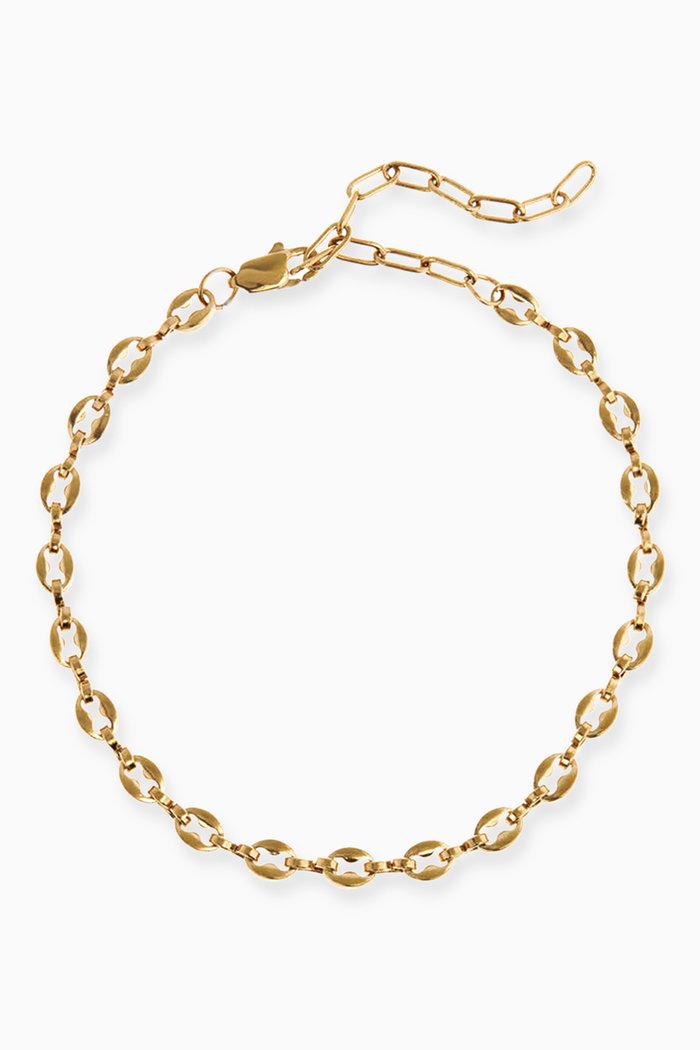 Violante Anklet in Gold-plated Brass