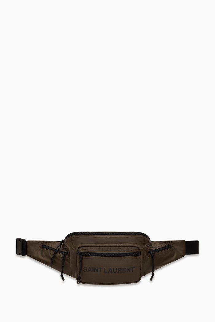 

Nuxx SAINT LAURENT Print Crossbody Bag in Nylon, Green