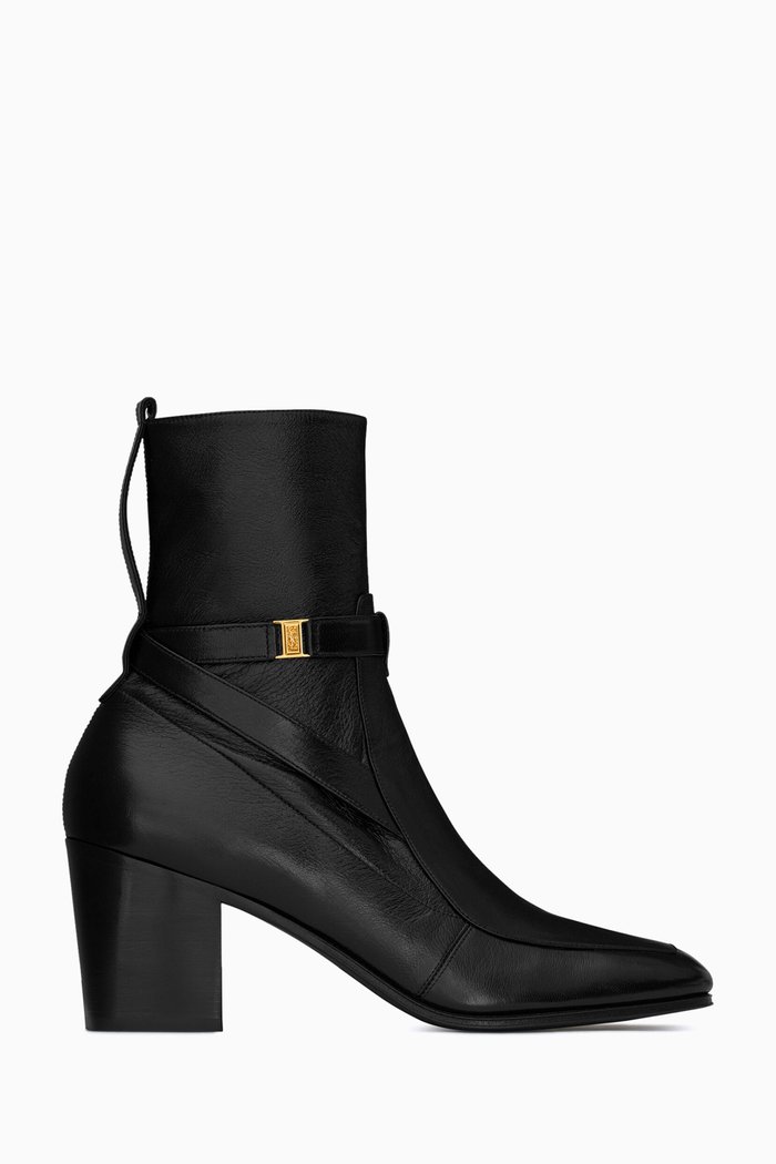 

Fran Jodhpur 75 Ankle Boots in Smooth-leather, Black