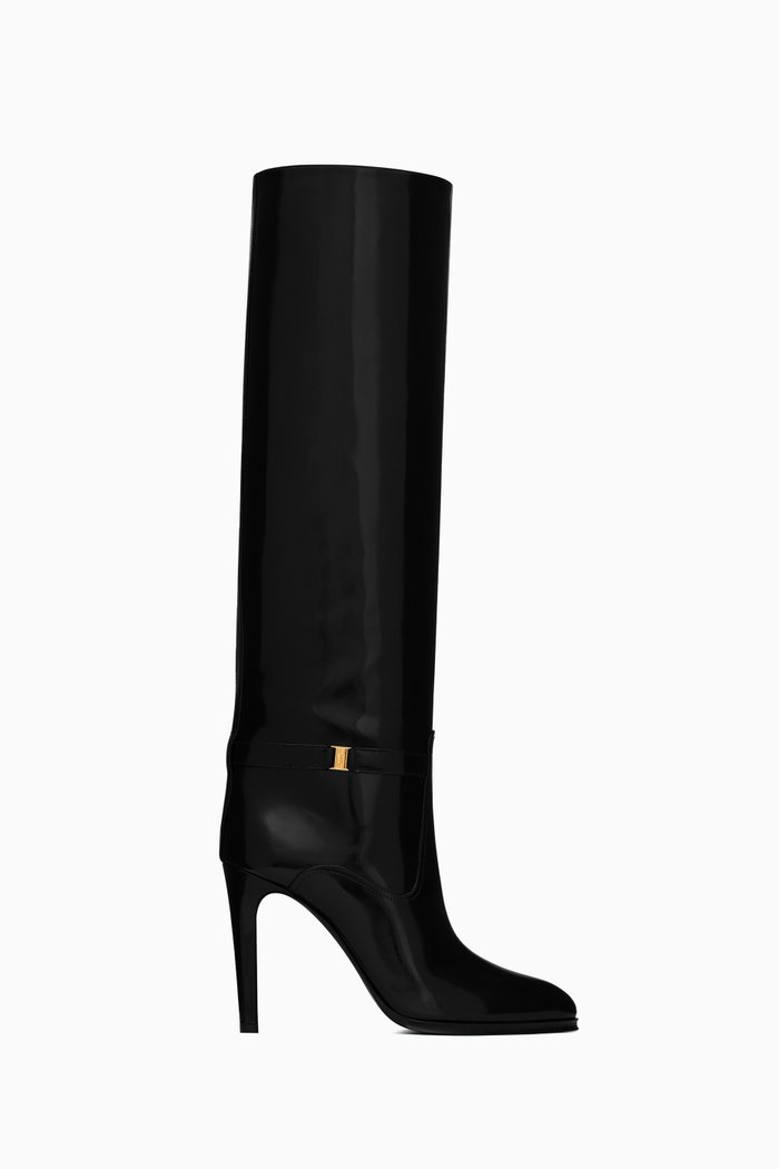 

Diane 110 Boots in Shiny Leather, Black