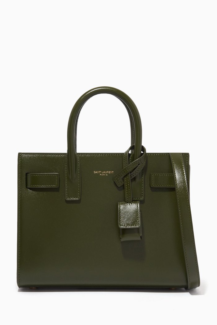 

Sac De Jour Nano Bag in Smooth Leather, Green
