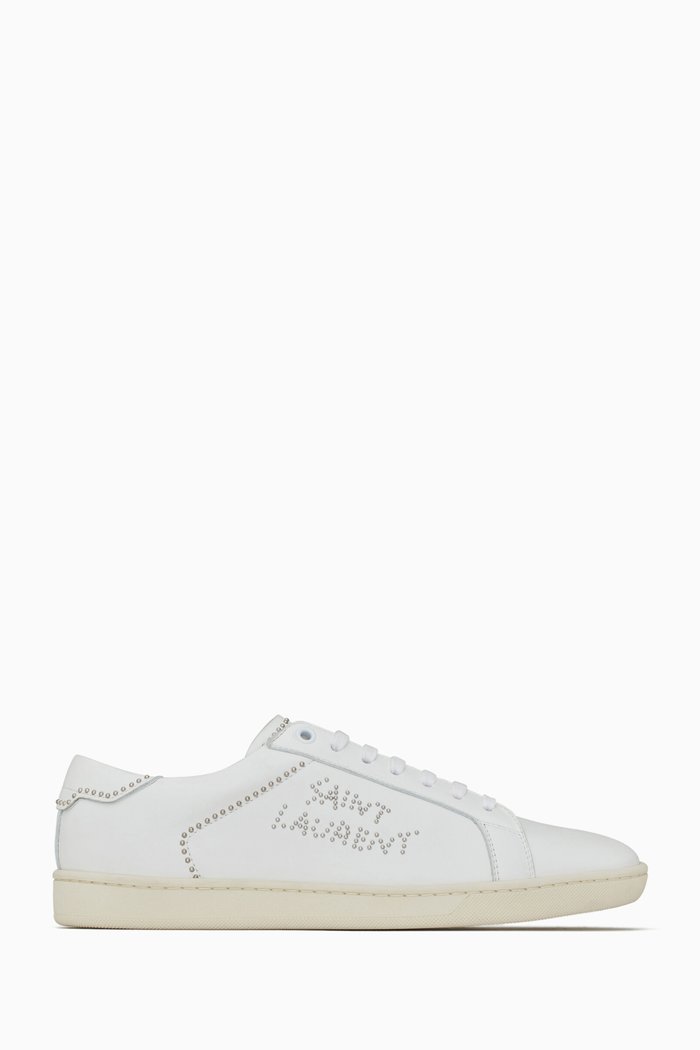 SL/08 Low-top Sneakers in Smooth Leather, White