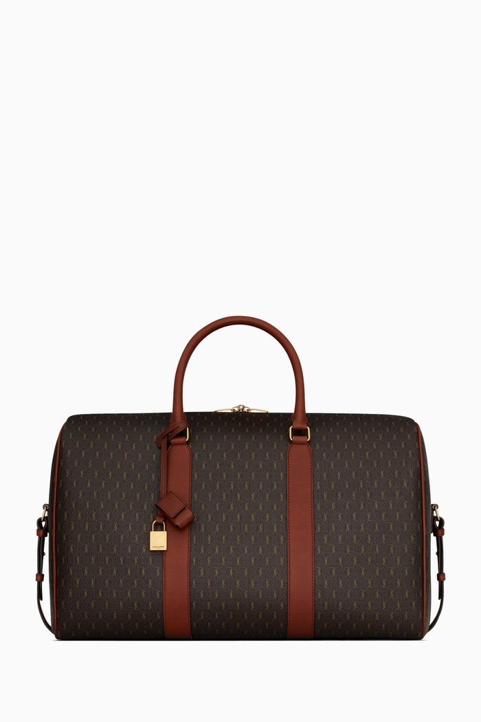 

Le Monogram 48H Duffle Bag in Monogram Canvas & Vegetable Leather, Brown
