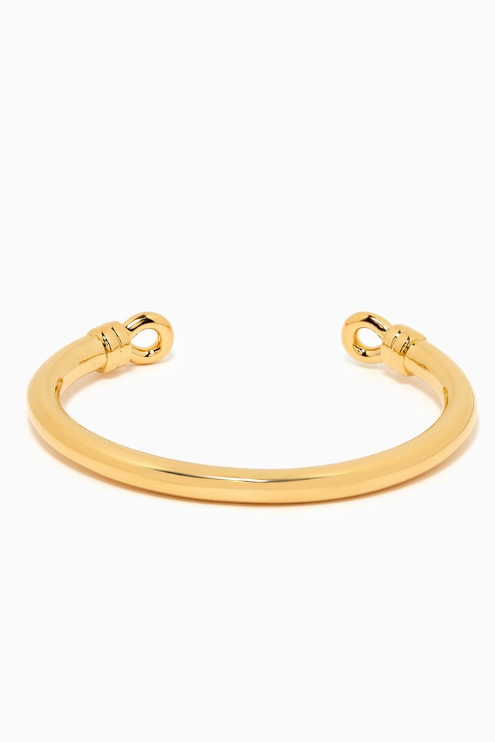 

Sailor Knot Cuff in Brass, Gold