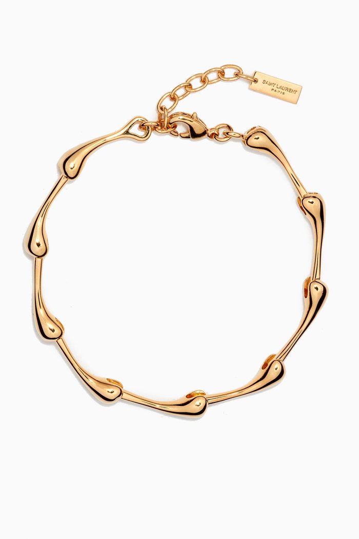 

Multi Drop Bracelet in Brass, Gold