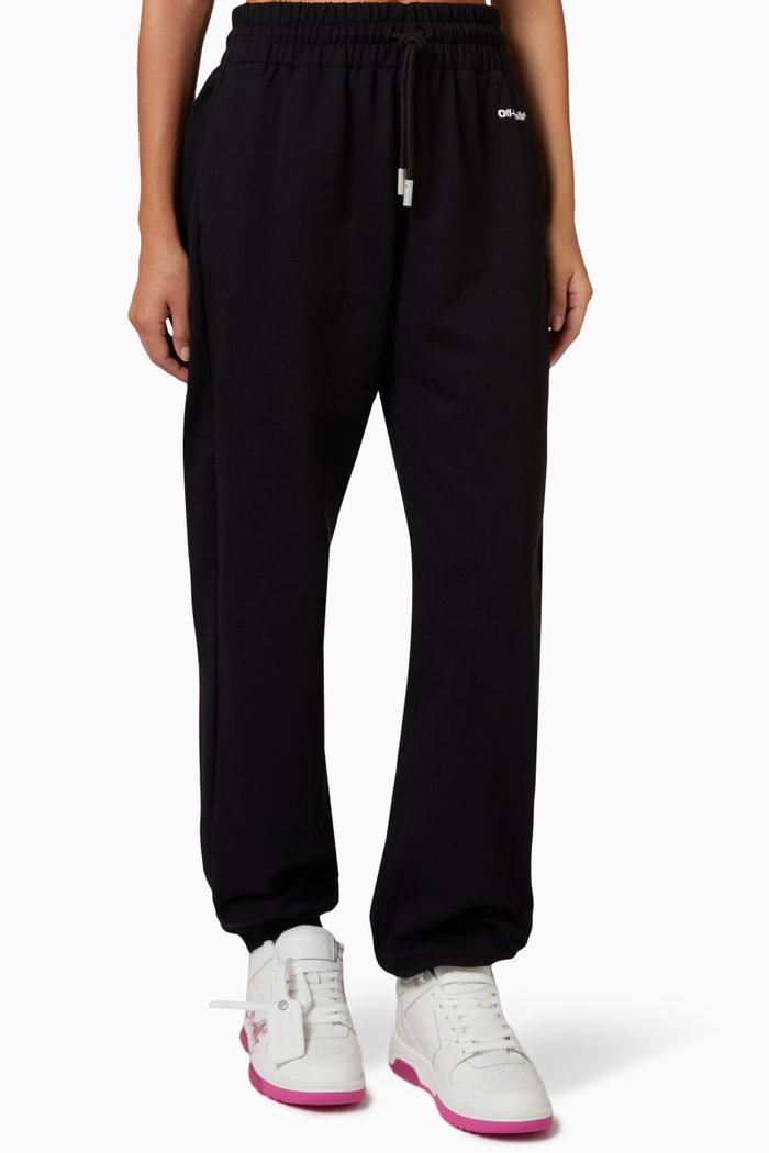 For All Relaxed Sweatpants in Cotton Terry, Black