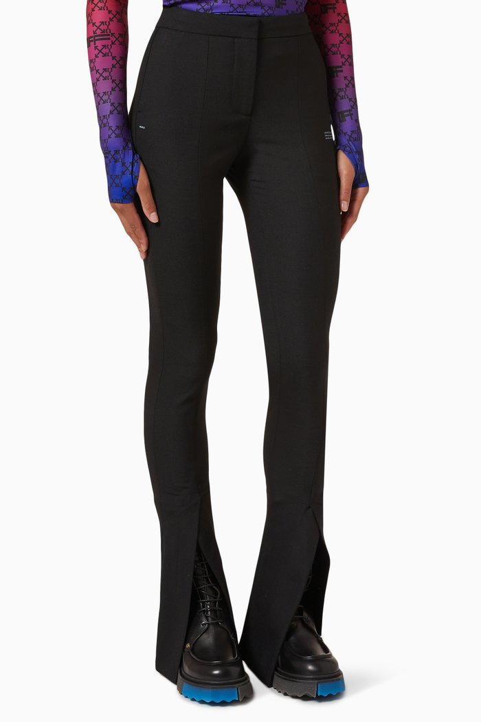 

Corporate Tailored Pants in Stretch Wool, Black