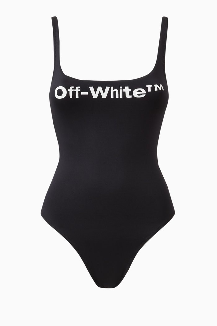 

Bounce Helvetica One-piece Swimsuit, Black