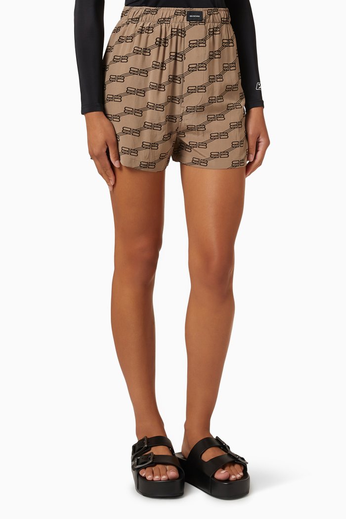 

Pyjama Shorts in BB Monogram, Neutral