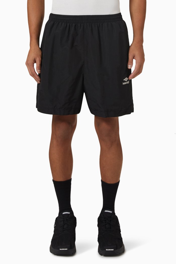 

Tracksuit Shorts in Nylon, Black
