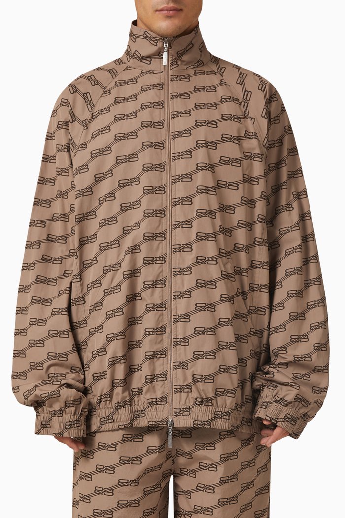 

Logo Tracksuit Jacket in BB Technical Poplin, Neutral