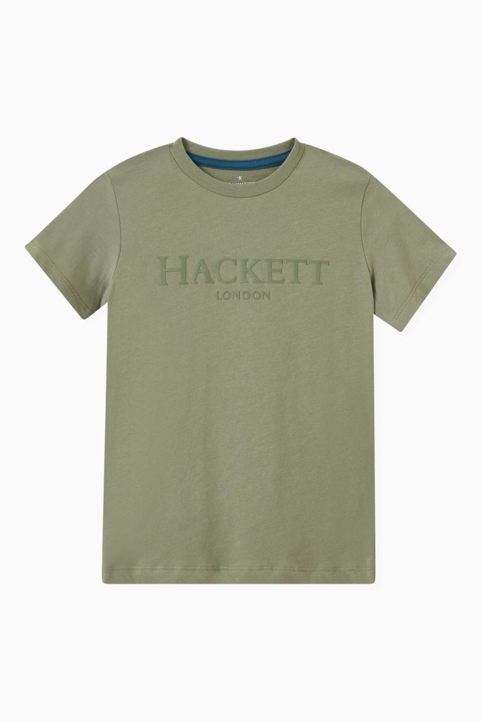 Logo T-shirt in Cotton, Green