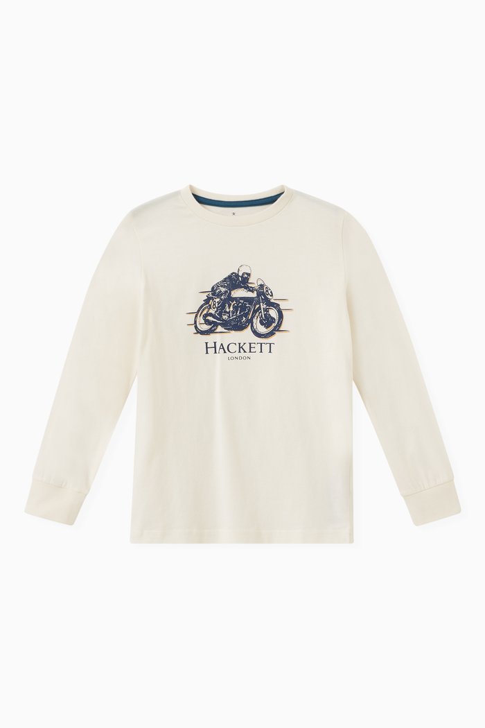 Logo T-shirt in Cotton, Neutral