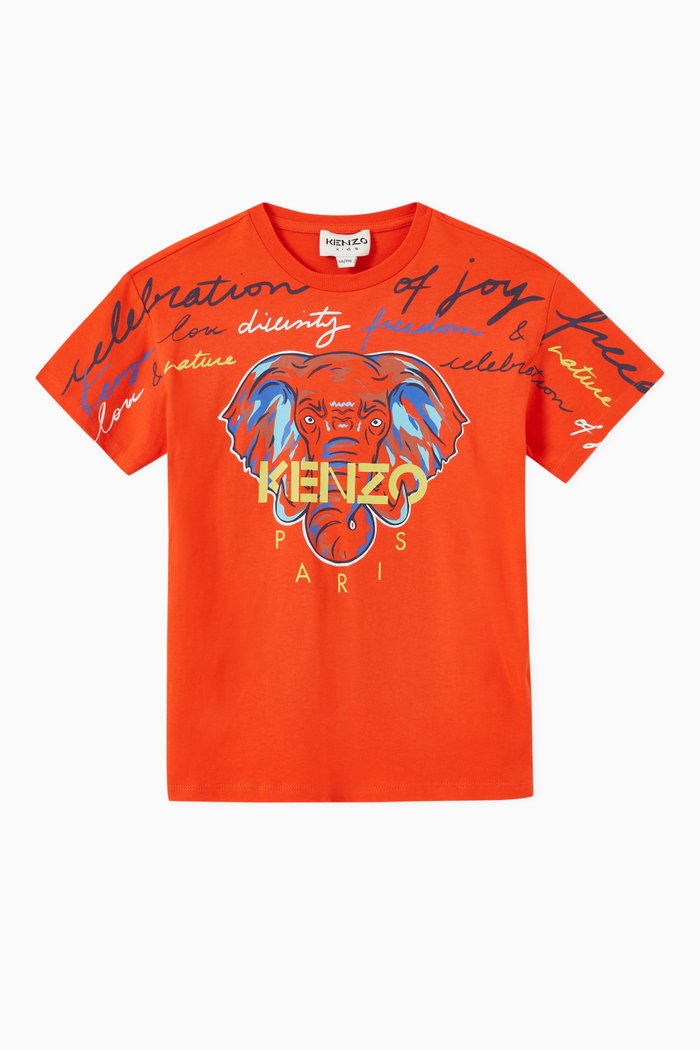

Logo T-shirt in Cotton, Orange