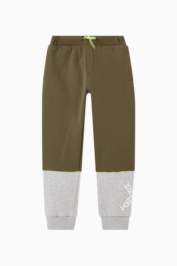 

Colourblock Sweatpants in Cotton Blend, Neutral