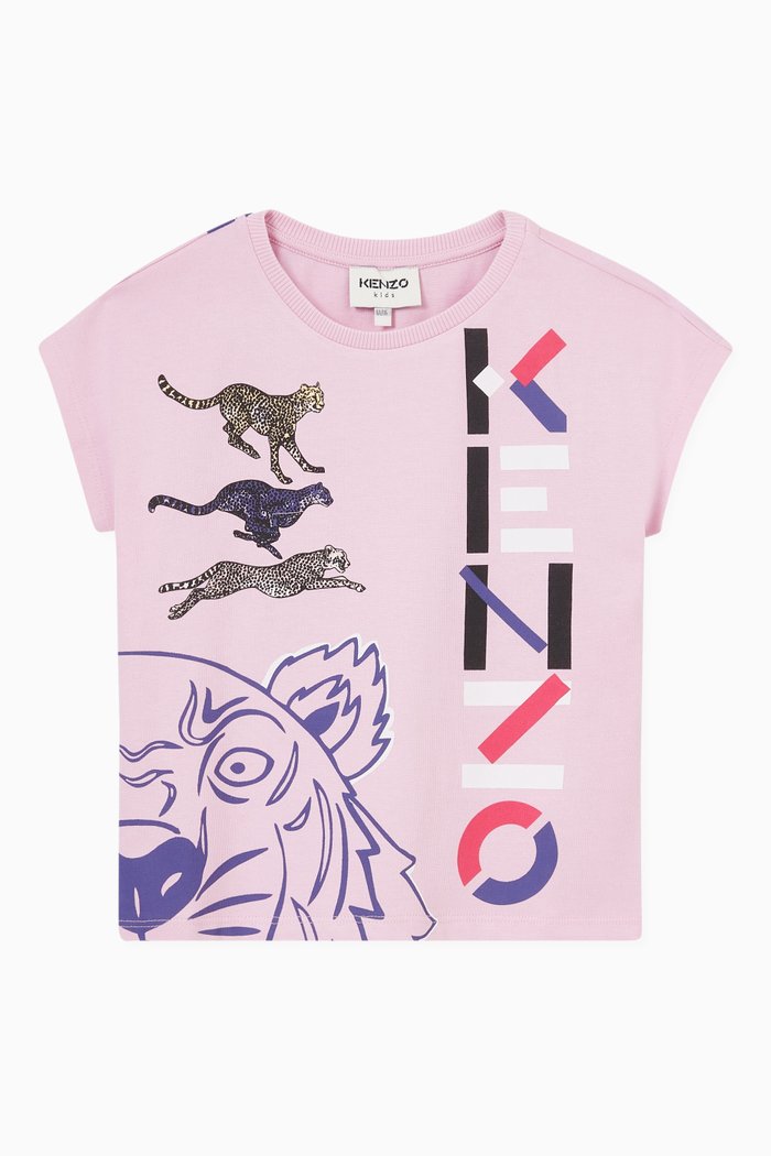 

Animal Logo T-shirt in Cotton, Purple