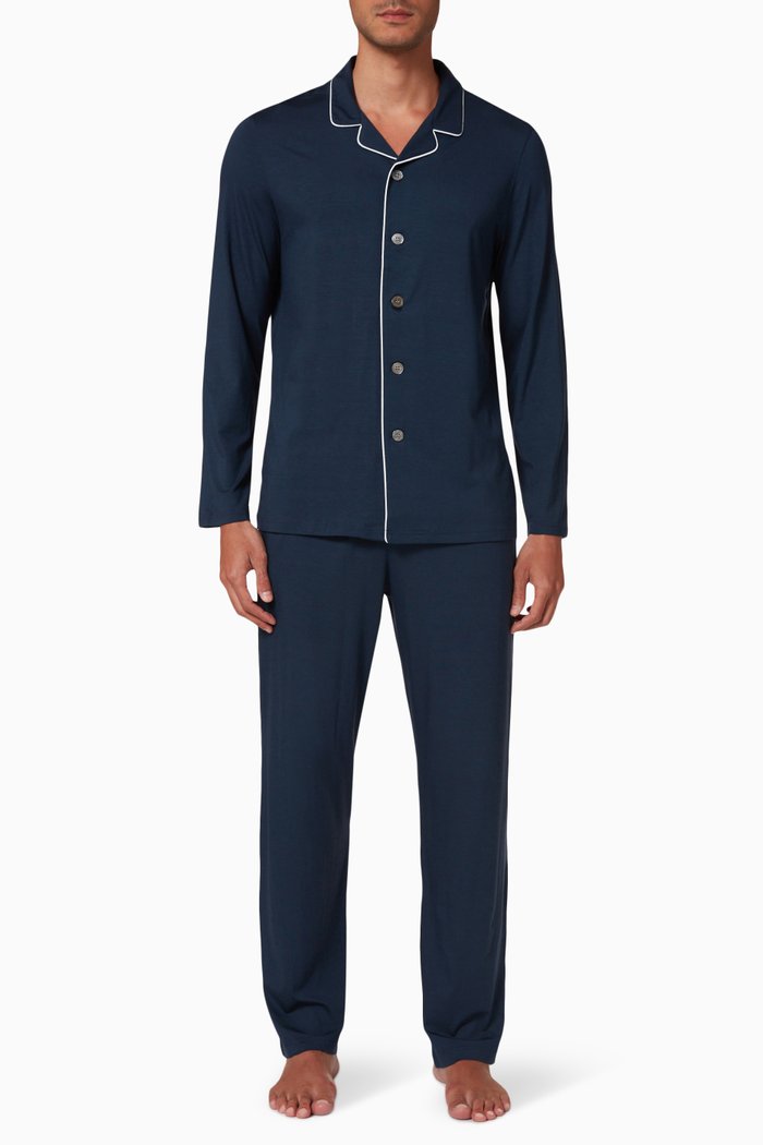 

Pyjama Set in Basel Modal-stretch, Blue