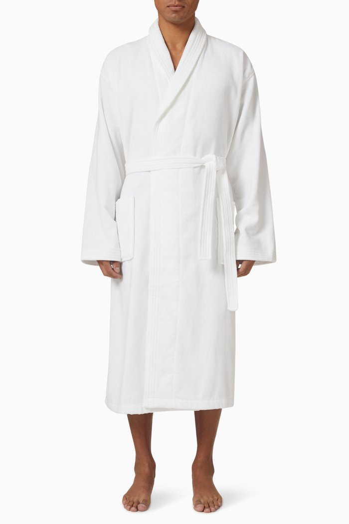 

Triton Bathrobe in Cotton Terry, White