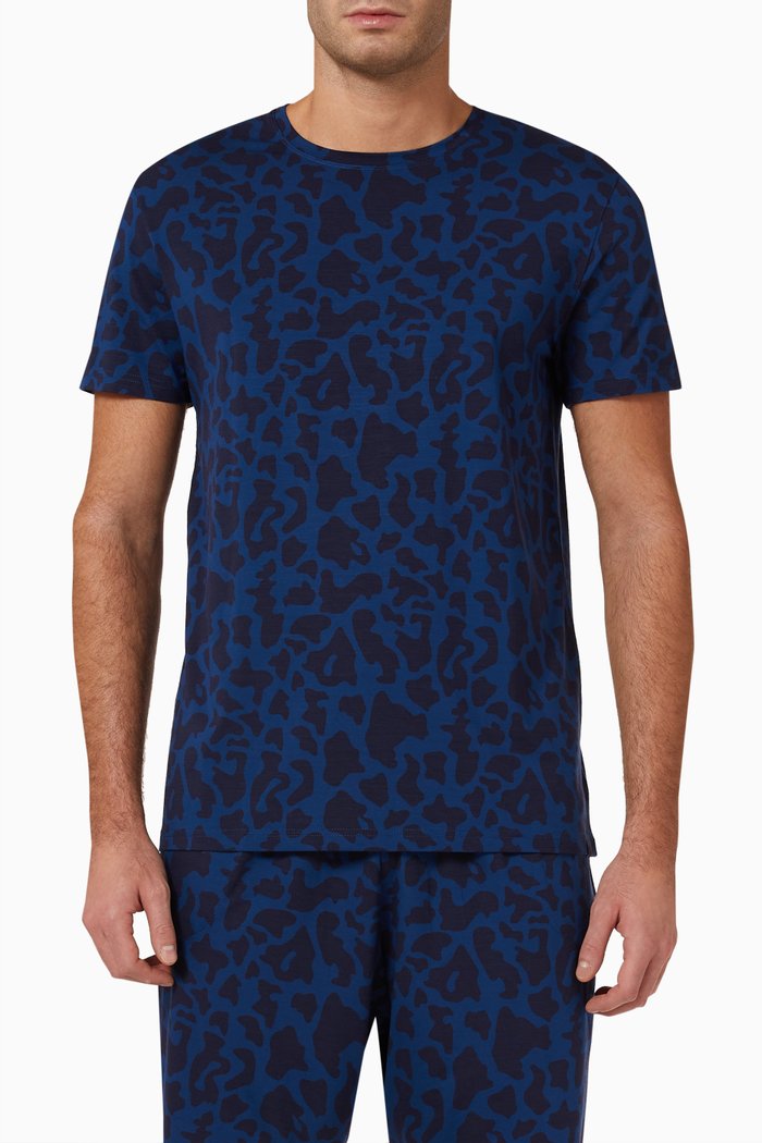 

T-shirt in Micro Modal, Blue