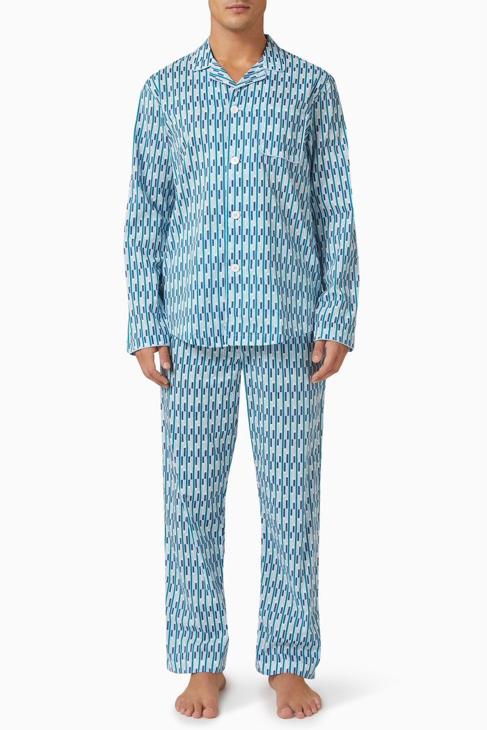 

Ledbury 53 Pyjama Set in Cotton Batiste, Multicolour