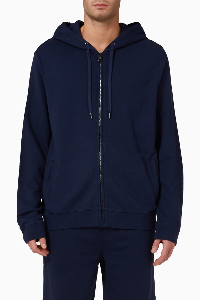 

Hoodie in Quinn Cotton, Blue