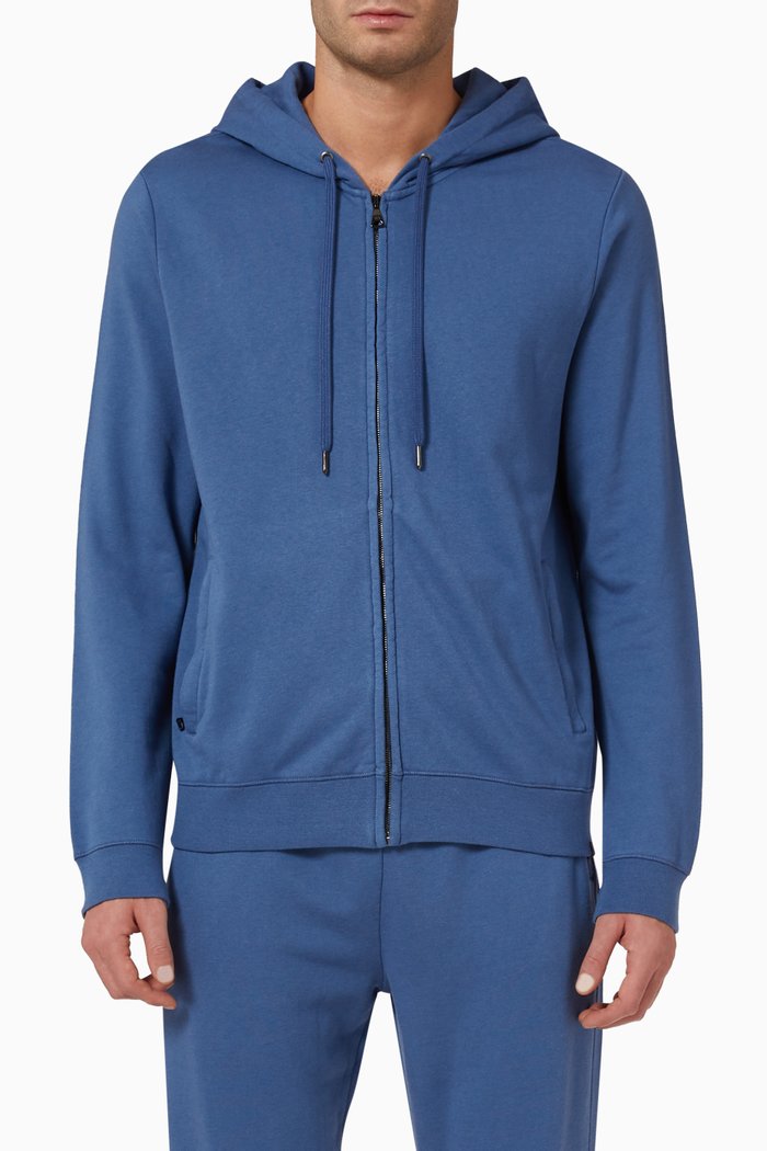 

Hoodie in Quinn Cotton, Blue