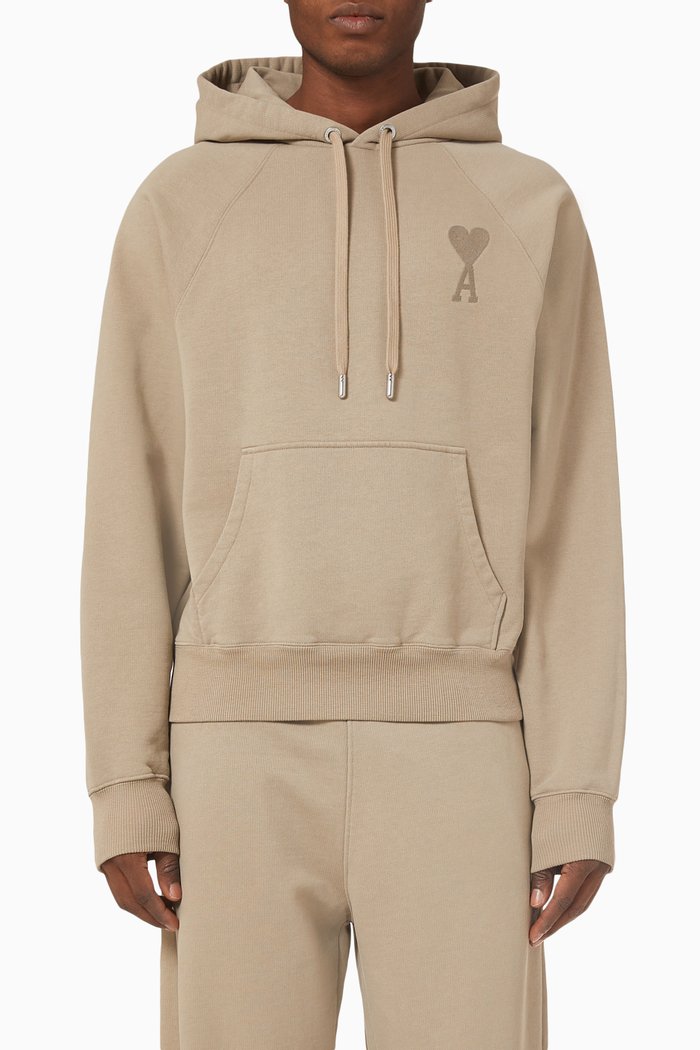 

Logo Hoodie in Cotton Fleece, Neutral