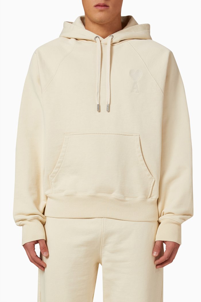 

Logo Hoodie in Cotton Fleece, Neutral