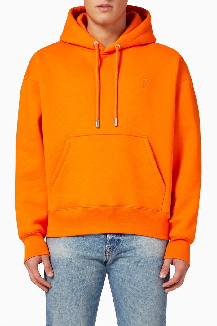 

Tonal Logo Hoodie in Fleece, Orange
