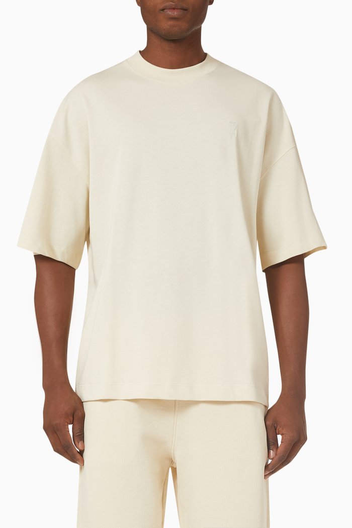 

Logo Oversized T-shirt in Cotton, Neutral