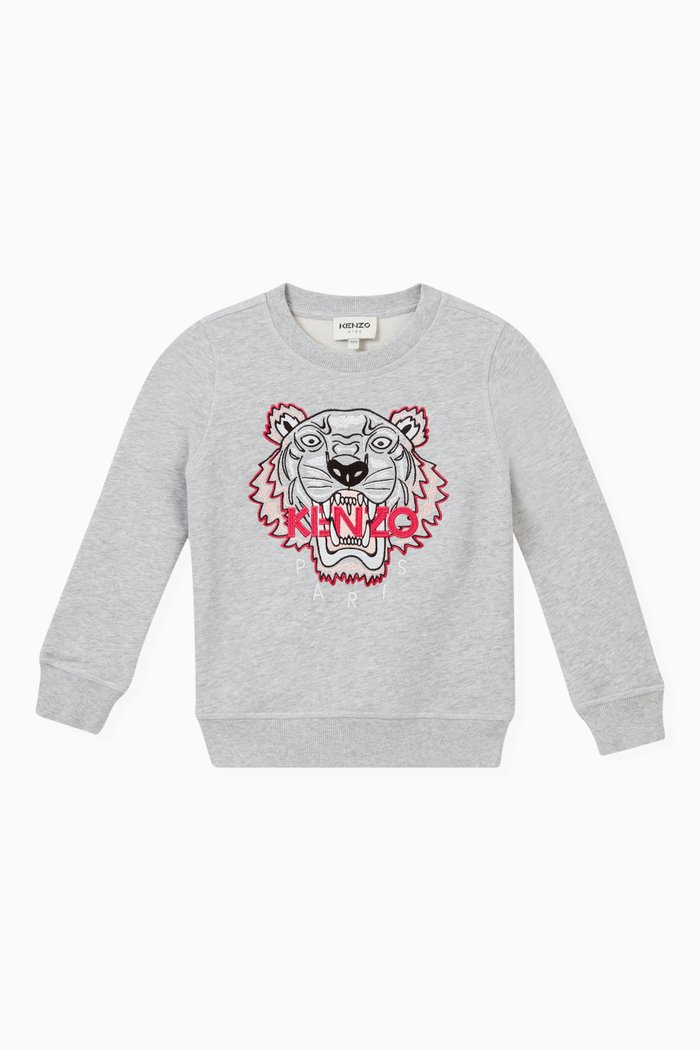 

Logo-print Sweatshirt in Jersey, Grey