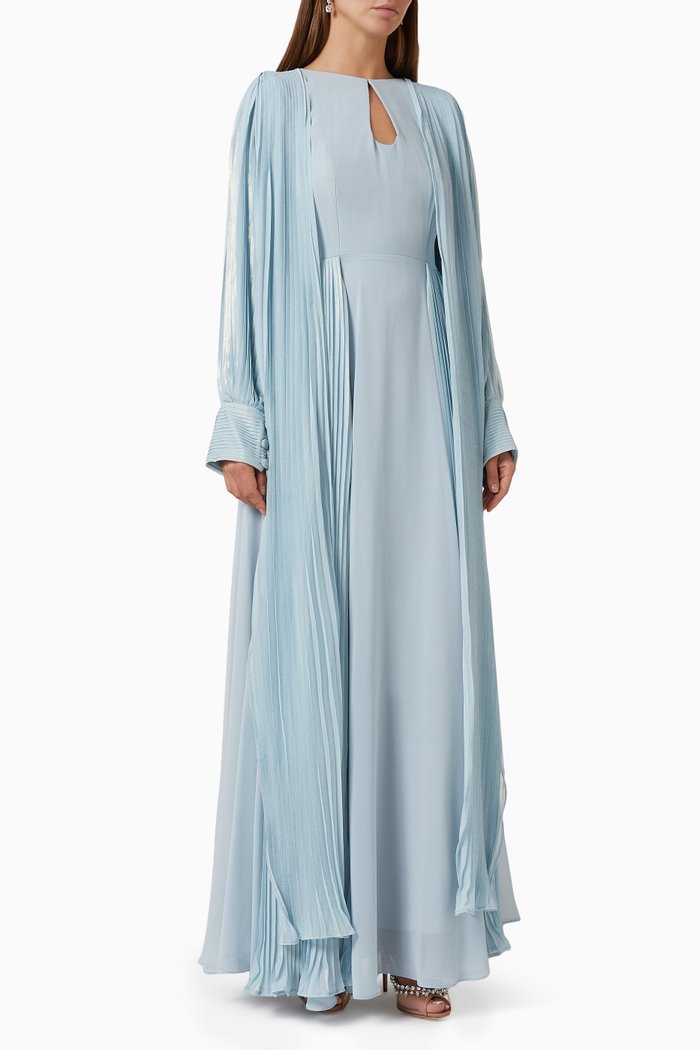 

Pleated Kaftan, Blue
