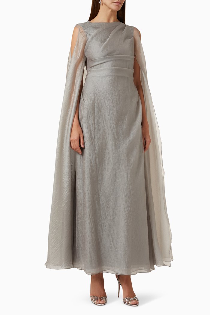 

Cape Dress, Grey