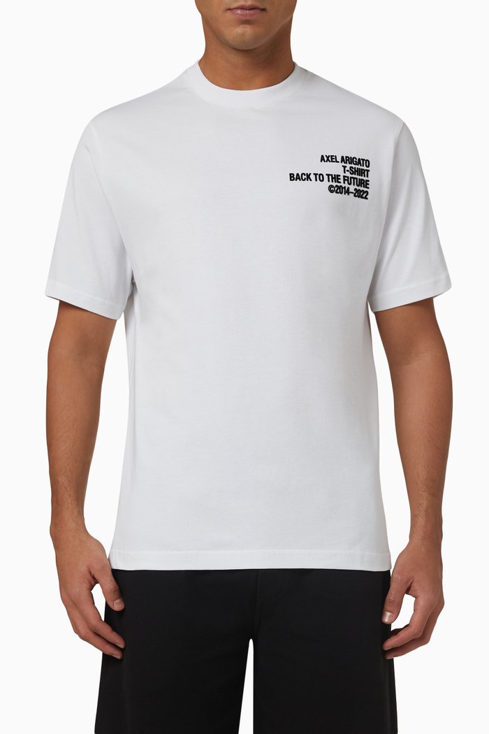 

Era Flocked Logo T-shirt in Organic Cotton, White