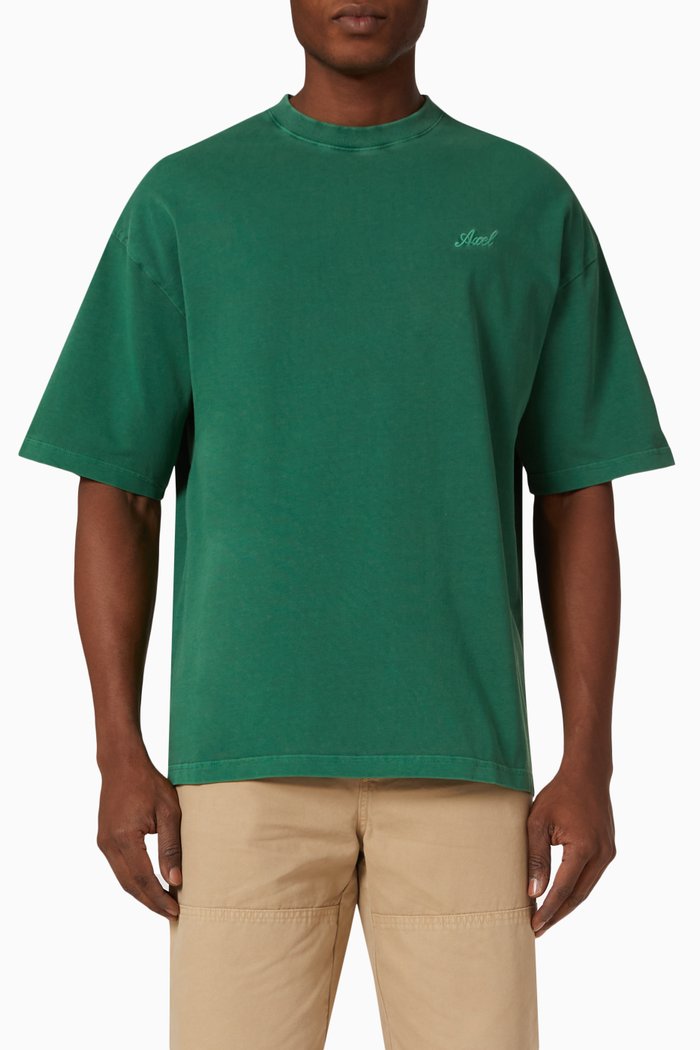 

Title Oversized T-shirt in Cotton-jersey, Green