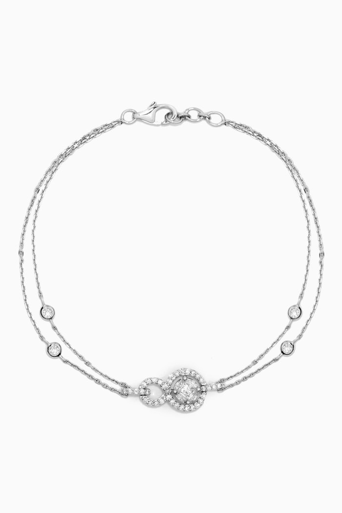 

OneSixEight Infinity Diamond Bracelet in 18kt White Gold