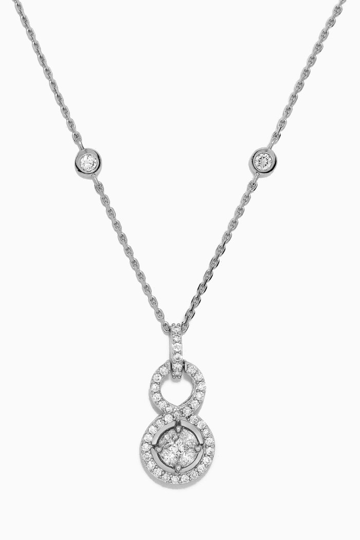 

OneSixEight Diamond Necklace in 18kt White Gold