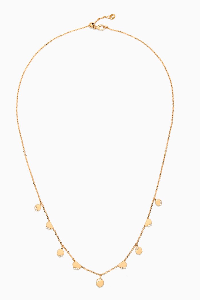 

Glacial Frost Diamond Necklace in 18kt Yellow Gold