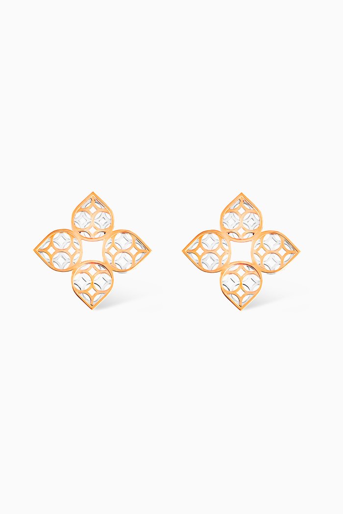 

Al Qasr Zahra Stud Earrings in 18kt Gold, Rose gold