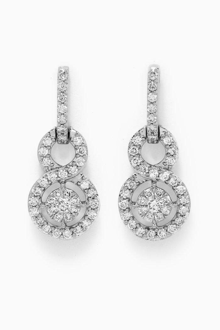 

OneSixEight Diamond Drop Earrings in 18kt White Gold