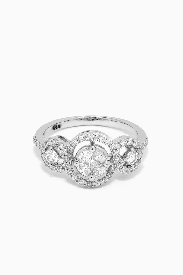 

OneSixEight Diamond Ring in 18kt White Gold