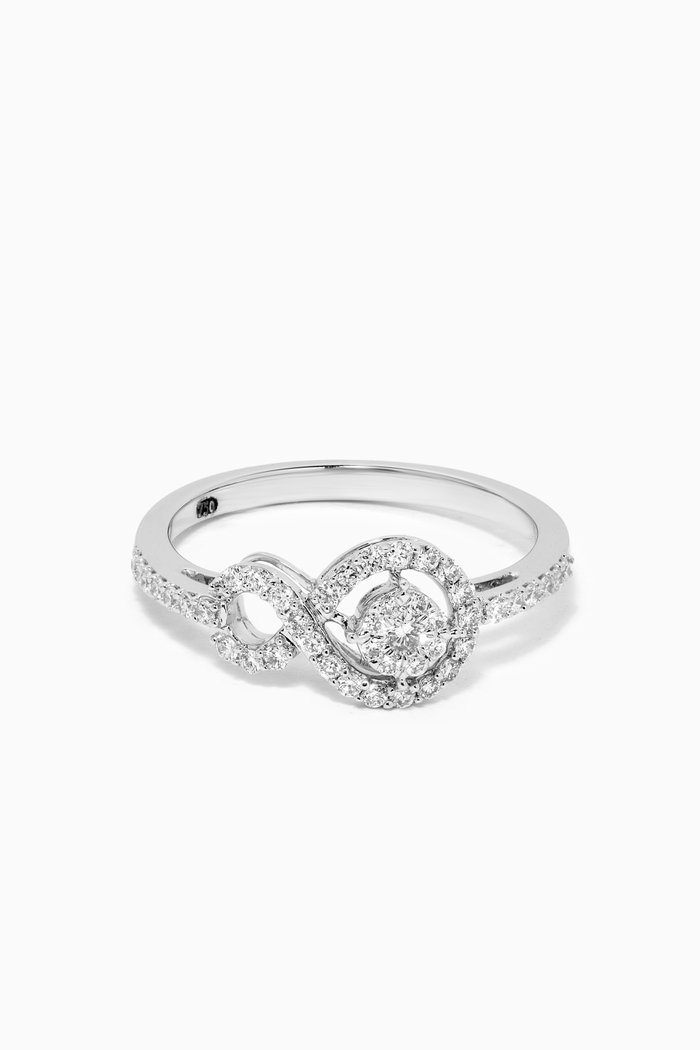 

OneSixEight Diamond Ring in 18kt White Gold