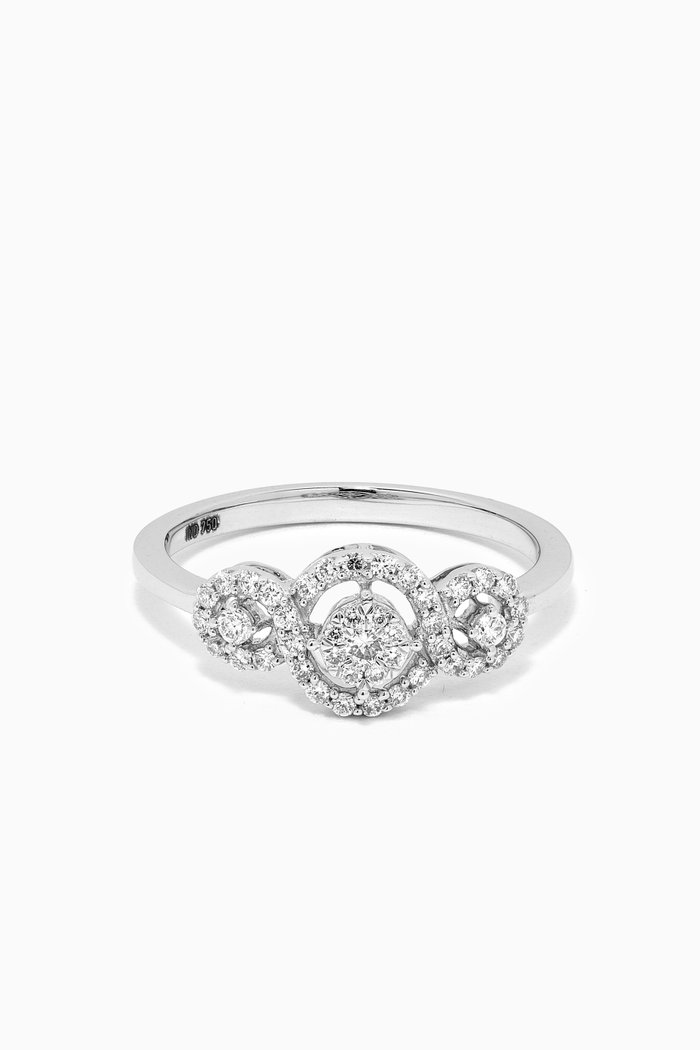 

OneSixEight Diamond Ring in 18kt White Gold