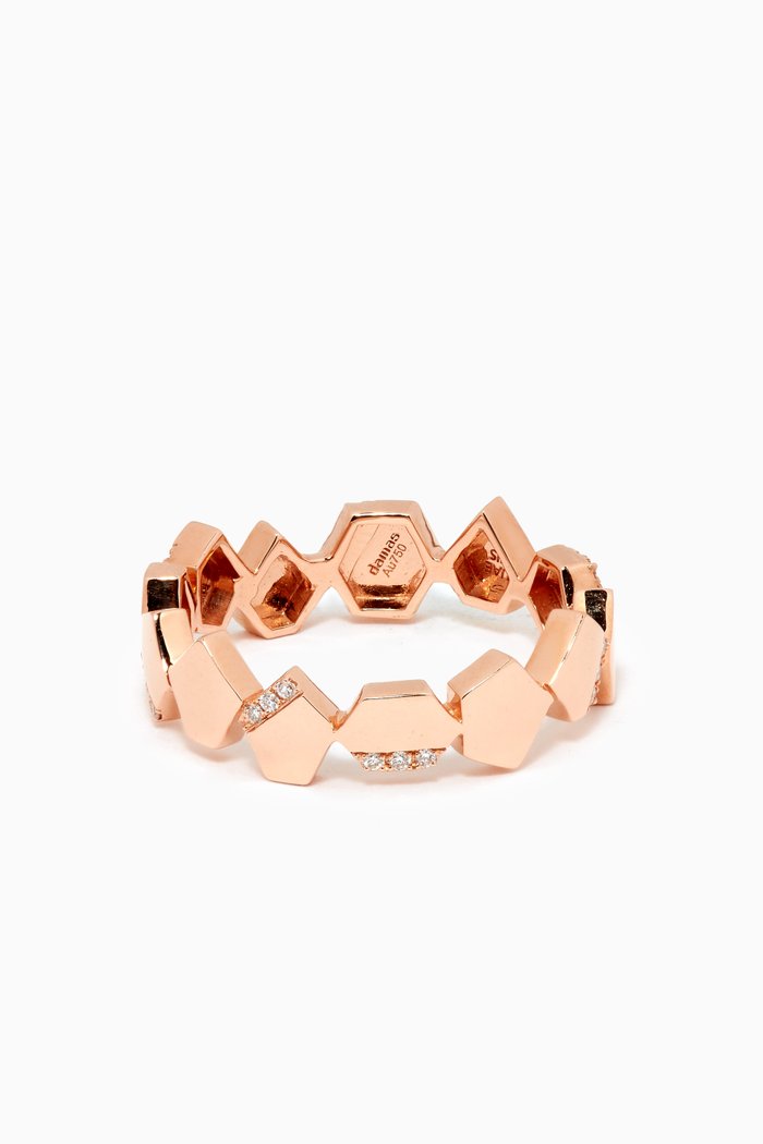 

Glacial Frost Diamond Ring in 18kt Rose Gold